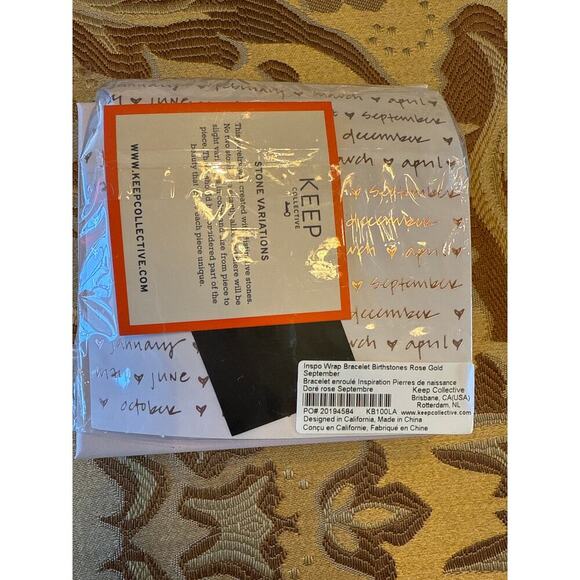 STELLA & DOT - NEW- wrap birthstone bracelet September - Picture 3 of 3